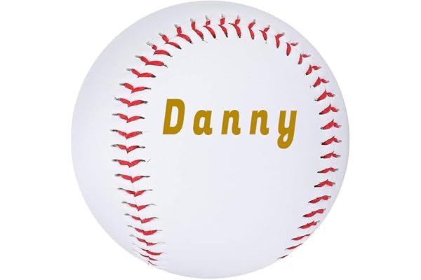 Cezool Ballon de baseball personnalisé avec votre texte, excellent cadeau personnalisé pour un couple père/fils et amateurs de baseball, cadeau de baseball, cadeau personnalisé