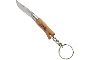 Opinel Mini-Messer, Größe 2, rostfrei, mit Anhänger