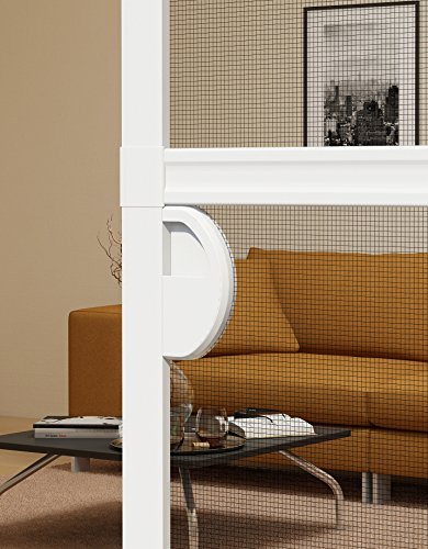 Windhager Insektenschutz Expert Schiebetür Fliegengitter Aluminirumrahmen für Türen, 120 x 240 cm, weiß - 6
