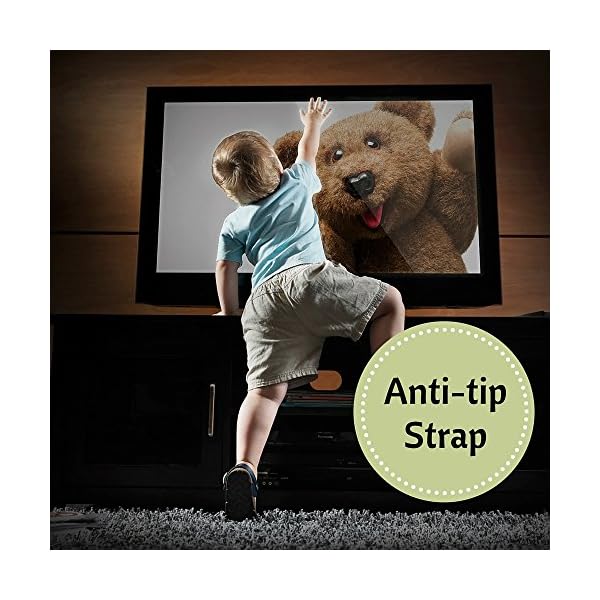 TV Safety Strap / Anti-tip TV Strap (2 pcs + all screw sizes) Premium Bundle by Teddykins, Protect Your Flat Screen TV, Furniture and Other Equipment, New Extra Long Size for Up to 60" TV's! - Image 4