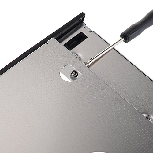TopElek Universell SATA 3.0 HDD SSD Festplatte HD Caddy Tasche für 12,7 mm 9,5 mm Laptop Ersatz von CD/ DVD ROM Optical Bay (2. Festplatte) - 5