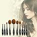Makeup Brushes, USpicy Professional 10 Pieces Makeup Brush Set with Soft Oval Toothbrush Design and Gift Box(Features Powder, Concealer, Contour, Foundation, Blending, Eyebrows, and Eye Liner Brushes)