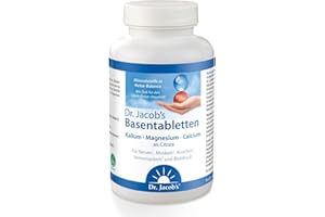 Dr. Jacob’s Basentabletten, 250 Tabletten I wenig Natrium, reich an Kalium I für Muskeln, Blutdruck¹ und Knochen² I Mineralst