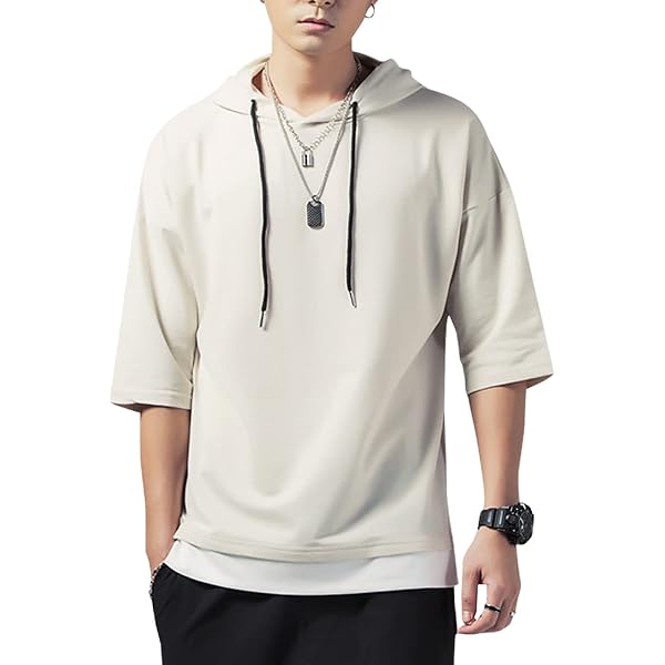 Felpa Uomo Con Cappuccio A Maniche Corte – Oanviso Modello Basic Tinta Unita, Con Tasche, Slim Fit, Per Sport E Tempo Libero