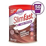 SlimFast High Protein Meal Replacement, Chunky Chocolate, 50 Serving