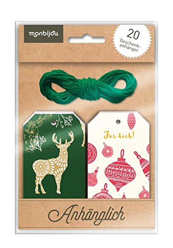 Preisvergleich Produktbild Anhänglich - klassische Weihnacht: 20 Geschenkanhänger (monbijou)