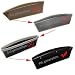 Leather Car Seat Gap Filler, Fubarbar Car Seat Side Console Slit Caddy Catcher Storage Box Pad Pocket Premium Quality Leather Stop Before Drop (Black, 2 Pack)