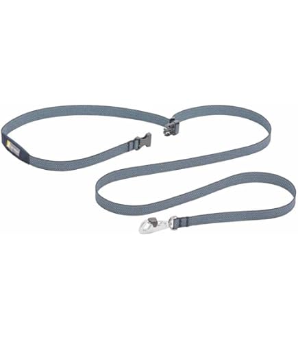 Geen Warboel Design RUFFWEAR Front Range Korte Hondenriem - 38 Cm Anti-trek Riem Met Gewatteerde Handgreep Front Range Lijn Basalt Grijs