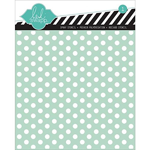 Heidi Swapp Polka Dot Stencil, 6 by 6-Inch
