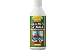 Housold 500ml Spirits of Salts Drain & Toilet Cleaner | Effectively Removes Blockages, Liquid Cleaner for Blocked Drain Pipes & Toilet, Multi-purpose Cleaner