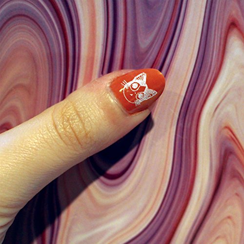 Kurtzy 30 Stück gemusterte Stamping Nagelplatten für Nail Art Nagelkunst / Nägel-Lackieren – 200 niedliche Designs mit Stempel und Schaber – Nail Art Dekoration & Designwerkzeuge und Zubehör perfekt für Mädchen oder Damen - 6