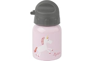 Sigikid 25375 Edelstahl Trinkflasche Einhorn 250ml empfohlen für Kinder ab 1 Jahr, robust, auslaufsicher, bruchfest