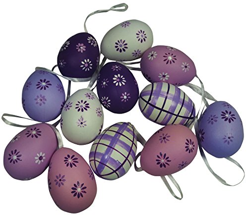 khevga Deko Ostereier violett 12er Set - 5