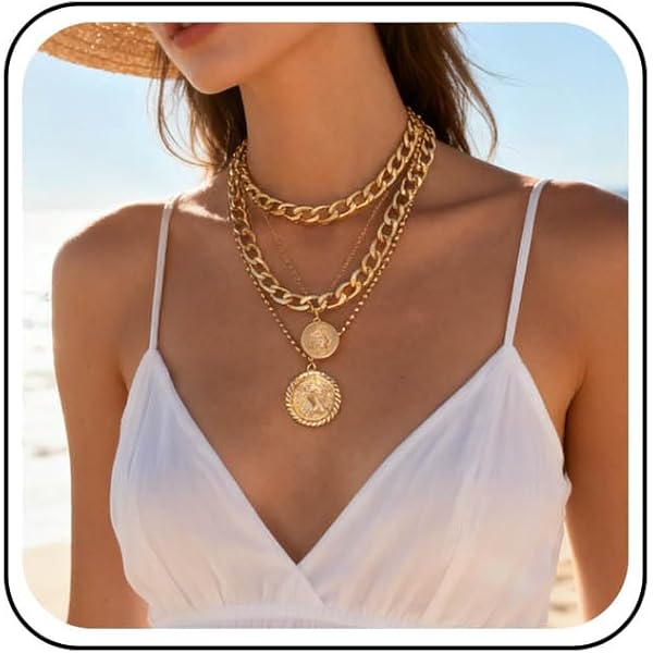 Vintage Boheemse damesketting met meerdere rijen gouden sterhanger voor vrouwen en meisjes, 4 rijen retro strasssteentjes, modieuze sieraden, boho- halsketting, choker, verjaardagscadeau voor vriendin