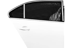 High Elasticity Car Window Sun Shades 2 Pack, UPXDUMI Car Sunshades Full Cover Rear Side Window, Sun Screen, Sun Visor, Blocks UV Rays, Protection for Baby, Kid or Pet, Universal Easy Fits Car Blind