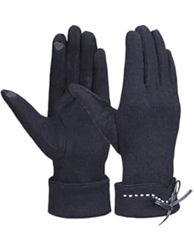 Magic Zone Damen Touchscreen Handschuhe Winter dicke warme gefüttert smart schreiben Handschuhe