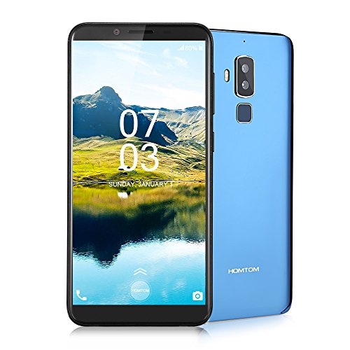 HOMTOM S8 4G Smartphone 5.7 Zoll 18:9 Bildschirm VerhÃ¤ltnis MTK6750T Octa Core 4GB RAM 64GB ROM 16MP + 5MP Doppelte Ruckkamera Intelligente Geste Fingerabdruck fur Android 7.0 (blau)