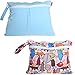 Damero 2pcs/pack Cute Travel Baby Wet and Dry Cloth Diaper organiser Bag, Blue+Tree