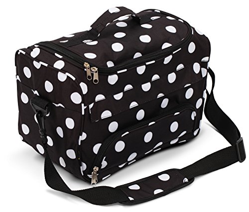 Kenley Professional Hairdressing Hair Equipment Tool Carry Case Bag - Polka Dot