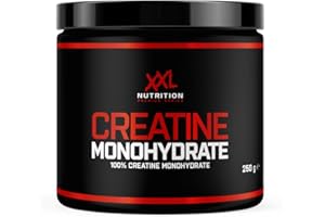 ‎XXL NUTRITION XXL Nutrition - Creatin Monohydrat Pulver - Ohne Zusätze - Muskelaufbau, Reines & Mikrofeines Kreatin Monohydrat - Geschmacksneutral - 250 Gramm