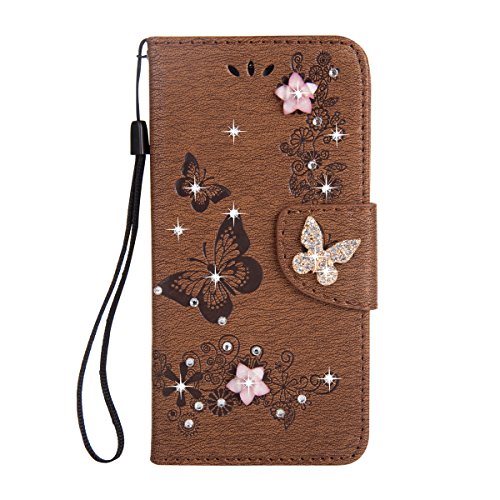 Galaxy A5 2017 H  lle Mo-Beauty   Malerei Schmetterling Butterfly Muster Ledertasche PU Leder H  lle Flip Tasche Wallet Case Cover HandyH  lle Briefta