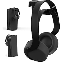GXTrust PS5 Headset Halterung – Kopfhörer-Ständer Mit Silikon-Inlay, Weiß | Einfach An PS5 Befestigen, Platzsparend