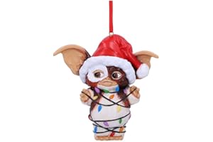 Nemesis Now Gremlins Gizmo - Adorno Decorativo Decorativo para Colgar con Luces de Hadas, para Inauguración de la casa, Color Rojo