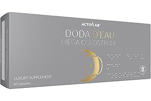 Activlab DODA D'eau Mega Colostrum, 60 Capsules, Immune System, Intestinal Health, Regeneration, Skin Health, Vitamins and Minerals, Fatigue and Stress, Immunoglobulin G, Lactoferrin