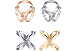 KTNYL 4 Piezas Hebilla de Bufanda, Bufanda Clip, Broche Bufanda, Anillos de Bufanda, para el Banquete de Boda