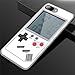 Produktbild Eleoption Funny Gameboy iPhone Fall mit 10 Spiele Tetris Silikon Full Schutzhülle Handy Cover Displayschutzfolie für Killing Time Stress Relief iphone7 Plus fit with iphone 8 Plus weiß