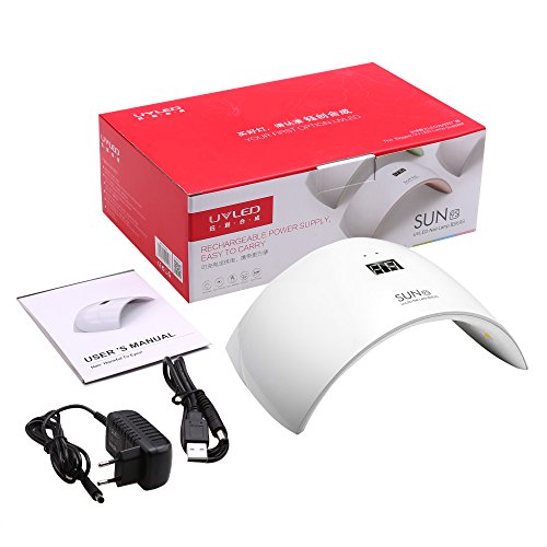 ACEVIVI Nageltrockner Nagellacktrockner LCD Display Nail Dryer UV-Nagellampe Lichthärtegerät Lichthärtungsgerät LED Infrarot Sensor Wiederaufladbar für Shellac und Gelnagellack mit Timer(10s), Weiß - 7