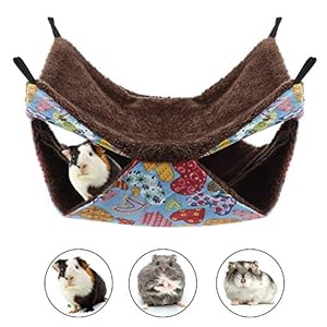YOUTHINK Hamaca para Animales pequeños, Hamaca pequeña para Mascotas Hamaca Suave y cálida para Jaula para Mascotas, Cama Colgante para hamacas, hurón, Loro, Conejillo de Indias