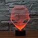 Produktbild 3D Lampe USB Power 7 Farben Amazing Optical Illusion 3D wachsen LED Lampe Alien Formen Kinder Schlafzimmer Nacht Licht