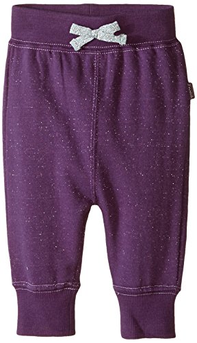 Pumpkin Patch Baby-Girls Sparkly Jogger Tracksuit Bottoms, Purple Passion, 3-6 Months