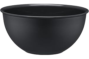 GALICJA MOLLY Bol mélangeur en plastique - Grand bol de cuisson durable - Robuste et fonctionnel - Bol à pâte à levure - 1000 ml - 16 x 16 x 8 cm - Anthracite