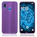 Price comparison product image PhoneNatic Silicone Case compatible with Huawei P20 Lite - matt purple Cover Cover