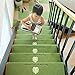 Produktbild Luckyx rutschfeste Treppen-Teppich Selbstklebend Boden Tiere Muster Stufenmatte Treppenstufe Displayschutzfolie Mats Dark, 5PCS 70 22   4.5CM Rückseitig Klebende Gummiauflage