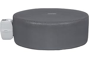 Bestway LAY-Z-SPA Xtras EnergySense Plus Thermo-Komplettabdeckung Ø 216 x 80 cm, rund, Dunkle Alabaster-Optik