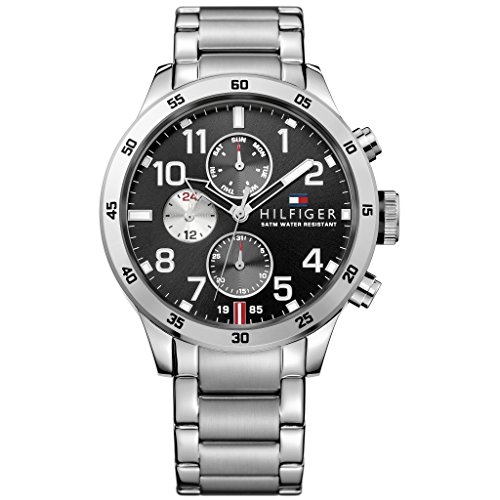 Tommy Hilfiger Herren-Armbanduhr Analog Quarz Edelstahl 1791141