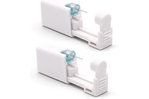 USTNIR Pistola desechable para pendientes de 2 piezas, Kit estéril para perforar las orejas