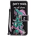 Produktbild Samsung Galaxy J5 2017 [US Version] (5.2 Zoll) Hülle, Hozor Bunte Gemalt Muster Handyhülle Flipcase PU Lederhülle Wallet Cover mit Brieftasche Karte Slots Ständer Schutzhülle Handy Etui Ledertasche - Grüner Bär-Don't touch my cell phone