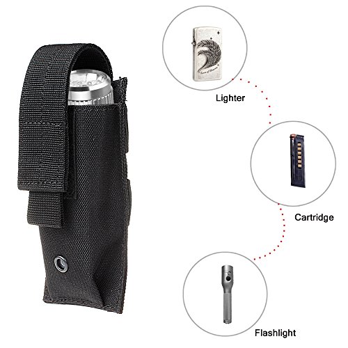 xhorizon TM FX 1000D Nylon Armee Camo Taktik MOLLE Mag Taschenlampe Halfter Cartridge Clip Gewehrkugel Werkzeug Messer Gürteltasche Mantel + Geschenk [3 in 1 Mini Edelstahl Schraubendreher] - 2
