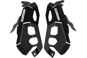 HEIGOAL Accessori Protezione della protezione della protezione della valvola della testata del cilindro del motore per BMW R1200GS R1200 R 1200 GS 1200GS Adventure ADV (Black+Logo)