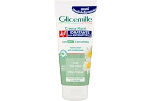 GLICEMILLE | Crema Mani Idratante e Igienizzante, con Glicerina, Olio d'Oliva e BIO Camomilla, 100ml