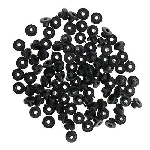 Preisvergleich Produktbild Sharplace Tattoo Nadelstangengummis Tattoomaschine Zubehör (100 Stück Pack) - Schwarz