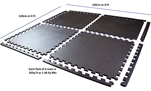 Preisvergleich Produktbild Schutz gymnastikboden Sportmatte, Fitnessraum, Matten Stützmatte Trainingsmatte, Puzzlesystem, Fitnessmatte 8 x Matte 2.96 Sq Mt