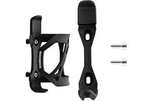 ROCKBROS Portabidón de Bicicleta, Portabotellas para MTB con Abertura Lateral, Soporte de Vaso Negro para Bicicleta Carretera, Accesorios para Bicicletas