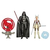 Medidas: 9.5cm STAR WARS Rebels - Playset Space Mission Darth Vader and Ahsoka Tano, 9.5cm, Pack de 2 (B3959)