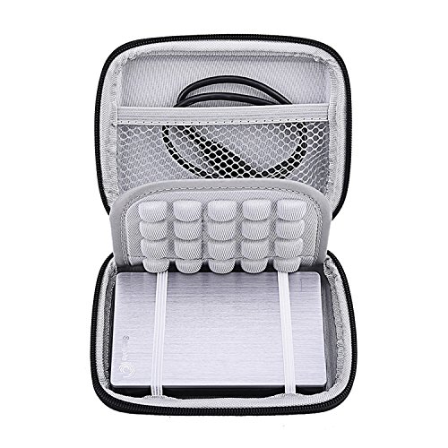 Mudder Festplattentasche Festplatte Schutzhülle Hardcase für Seagate Expansion and Backup, und WD mein Pass Ultra 2,5 Zoll tragbare externe Gerät - 4