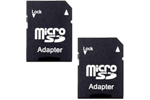KAIAIWLUO Adaptateur Ultra Micro SD,2 PCS Adaptateur de Carte SD pour Cartes Micro SD pour Tablette Mobile Noir